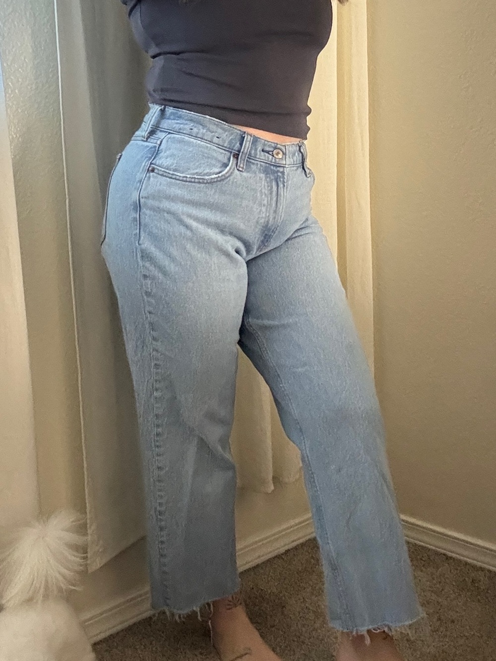 Abercrombie Curve Love Low Rise Baggy Jeans